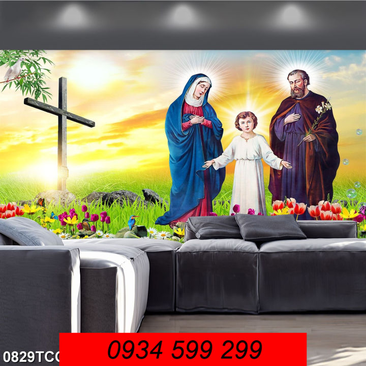 Gạch 3D tranh gạch công giáo- tranh gạch ốp tường hình ảnh thiên chúa ...