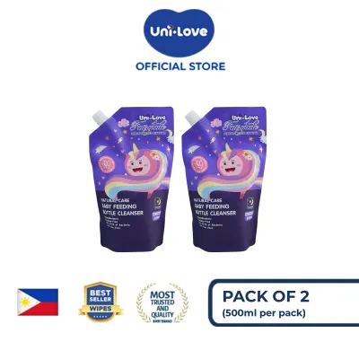 Uni-Love Fairytale Feeding Bottle Cleanser 500ml Pack of 2
