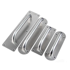 Stainless Steel Door Pull Plate Door Handles on Front and Back Doors Pull Handle for Swinging Doors High Traffic Areas