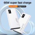 (CCC Certification)66W Powerbank 20000/30000mAh Fast Charging Full Capacity Powerbank USB Portable Digital Display Flash Charging Battery mobilepower. 