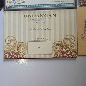 COD (50 pcs) Undangan pernikahan paket lengkap dan mewah harga murah