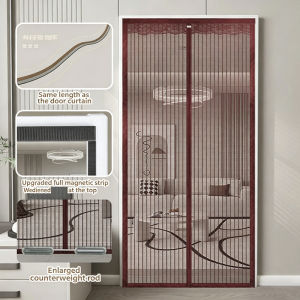 Encrypted Mosquito-Proof Door Curtain for Entrance with Modern Design and Easy Installation.
