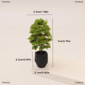 [COD] Yaokeqi 1 12 Dollhouse Simulation Plant Potted Model Dollhouse Mini Home Decoration Dolls House Micro Garden Landscape Ornaments