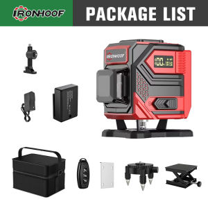 16/12 Line 4D Laser Level 360° Rotary Cross Auto Measuring Self Leveling