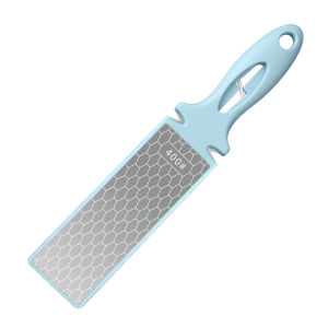 Rebrol. ที่ลับมีดขัด5-In-1400 1000กริปมือถือมีดสองด้านลับคมหินลับมีดอุปกรณ์ครัว เครื่องมือขัด