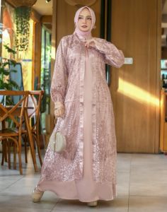 DRESS KONDANGAN MODERN/GAMIS JUMBO DEWASA/GAMIS PESTA/GAMIS KEKINIAN