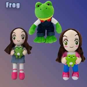 29cm Exquisite Frog Plush Toys Cute Frog Girl Funny Festival Gifts Decorative Ornaments Companion Doll Gifts For Children Friend