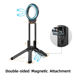 FONKEN Magnetic Travel Phone Holder Rotating Clip for Backpack Selfie Foldable Phone Stand For Live Streaming