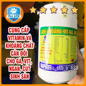 ADE-KHOÁNG VIT GÀ VỊT CÚT ĐẺ cung cấp vitamin khoáng chất cân đối kéo dài chu kỳ đẻ cho gà vịt cút đẻ