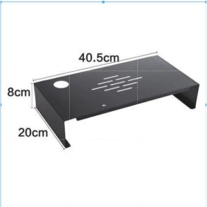 Monitor Stand Riser Desk Iron Computer Monitor Elevated Rack Desktop Keyboard Sundries Storage Shelf Screen Raised Shelf Elevated
