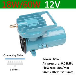 RESUN MPQ12V Aerator Pump Aquarium Oxygen Pump Aeration Pump For Fish Pond Fish Tank Heavy Duty Water Pump