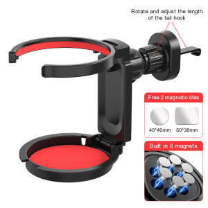 Seamital khay giữ cốc ô tô khung cửa thoát khí có thể gập lại tự động giá đứng mạnh mẽ từ 360 ° xoay
