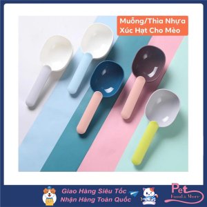 Muỗng/Xẻng Múc Hạt Thức Ăn Khô Cho Thú Cưng Nhiều Màu Cao Cấp