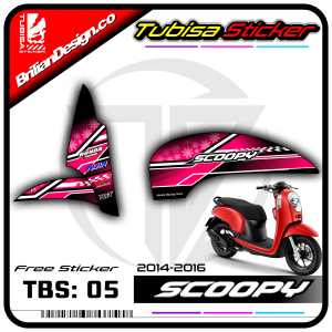 Sticker Striping Scoopy Fi - Stiker Sticker Striping Variasi Motor Scoopy Fi 2016. TBS.05