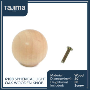 Tajima 6108 1PC 30MM Wood Ball Drawer Knobs Pulls Handles Kitchen Cabinets Furniture Dresser Wardrobe Cupboards
