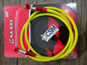 Selang Rem Depan Variasi Panjang 130CM Universal - MERAH-KUNING-SILVER-HITAM