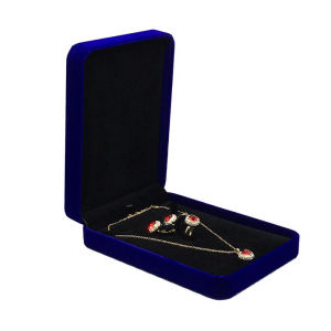 5 Colors Necklace And Ring Box 17*12*4cm Jewelry Holder Velvet Gift Box For Home Storage Travel Organizer Gift Packaging