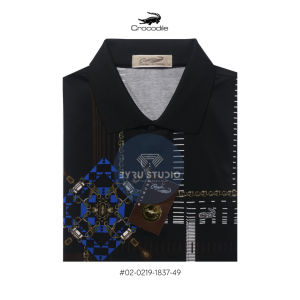 Kaos Kerah Pria Crocodile Diamond / Platinum Katun HALUS 1837