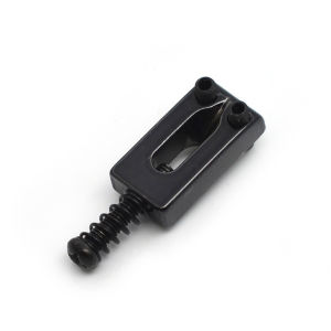 Set Guitar Bridge Saddles Black/Silver Flat String Bridge Saddle Tremolo Trem Bridge