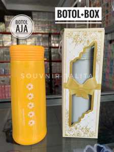 Botol summer daisy kacatumbler summer daisy kacabotol bunga kacasouvenir botol