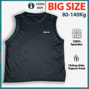 Áo BIG SIZE ba lỗ tanktop nam sát nách kiếu dáng thể thao vải thun lạnh vân VNO70
