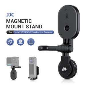 JJC Magnetic Mount Stand for Insta360 X4 X3 X2DJI Osmo Pocket 3/Pocket 2DJI Action 5 Pro/4/3/2GoPro Hero 12 11 10Insta360 ACE Series And More Action Camera1/4"-20 Screw DesignAttach To Vehicle Body Iron Frame Railing Table Legs Refrigerator Dooretc