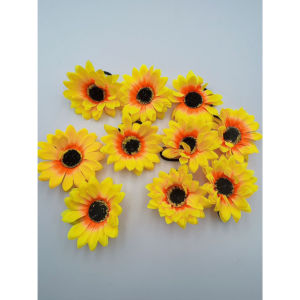 10 PCS/Cute sunflower and smiley flower ponytail