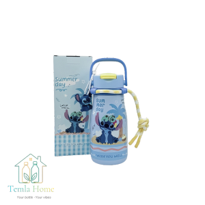 Bình giữ nhiệt hoạt hình Stitch cao cấp làm bằng thép không gỉ dung tích lớn 530ml phù hợp sử dụng hằng ngày giữ ấm lạnh tốt
