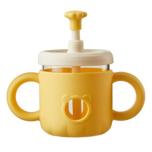 NEOFLAM แก้วน้ำสำหรับเด็กหัดดื่ม 200 ml เด็กอายุ 6 เดือนขึ้นไป ที่จับซิลิโคน