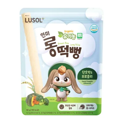 Lusol (6m+) Organic Long Brown Rice Stick Sweet Pumpkin & Broccoli