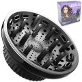 Hair Difuser Attachment Universal Diffuser Hair Dryer for 1.4-inch to 2.4- inch Blow Dryer, Hair Diffuser for Curly Hair and Natural Wavy Hair (Black). 
