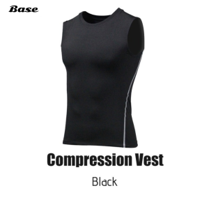 Mens Compression Shirt DRI-FIT Stretchable Absorb Sweat Fitness Basketabll Trainning Sports Gym
