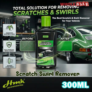 HMK Car Polish Scratch Remover 300ml Restore Shine Swirl Marks Easy Use Safe Paint / Hilangkan Calar Pada Kereta