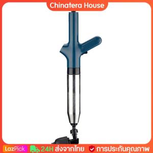 ท่อลูกสูบสแตนเลสสตีลอุดตันรีดน้ำยาส้วมไฟฟ้าลูกสูบห้องน้ำ Plunge Blaster สำหรับอ่างล้างจานท่อท่อ