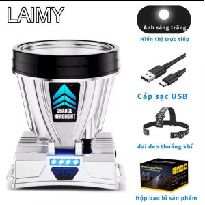 [HCM] Đèn led Đội Đầu Siêu Sáng Chống Thấm Nước 2 pin  Lisen 18650 Có Thể Sạc Lại Tiện Dụng công suất cao - LAIMY