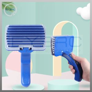 Pet Hair Remover Self Cleaning Slicker Brush