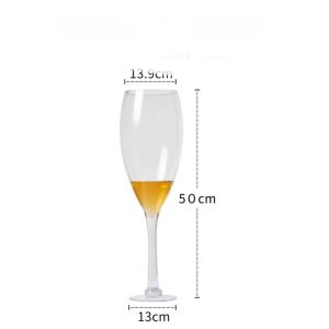 งานแต่งงานขนาดใหญ่ถ้วยแก้วไวน์แดงขนาดใหญ่พิเศษ 2300ml 3200ml ความจุขนาดใหญ่แก้วเบียร์ ใช้ในงานปาร์ตี้