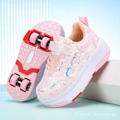 Four-Wheeled Girls Roller Skates Kids Adult Outdoor Sports Roller Skates Detachable Wheel Shoes