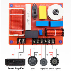 【HCS】 500W Speaker Audio Frequency Divider High Medium Low 3 Way Stage Speaker Crossover for Home Theater Speaker Upgrade
