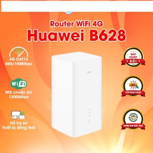 Bộ phát Wifi 4G SoyeaLink Huawei B628 Cao Cấp LTE CAT12 tốc độ 600Mbps Băng tần kép Kết nối 64 Users