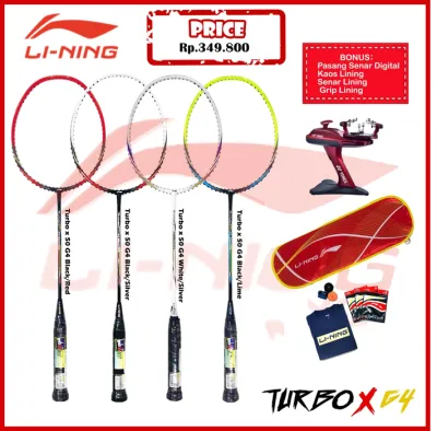Raket Badminton Lining Turbo X 50 / X 60 / X 70 G4 ORIGINAL