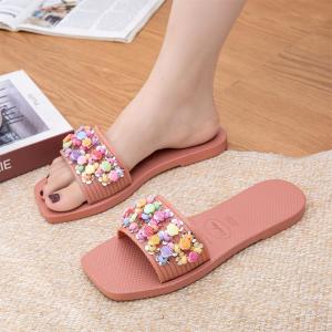 High Quality Open Toe Flat Sandals For Women Waterproof Non Slip comfortable Plastic Material indoor Outdoor Daily Wear