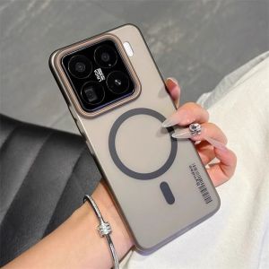 For Xiaomi Mi 15T Pro Case Hard Transparent Magnetic Wireless charging Protective Back Cover For Xiaomi Mi 15T Mi15 Pro Shell