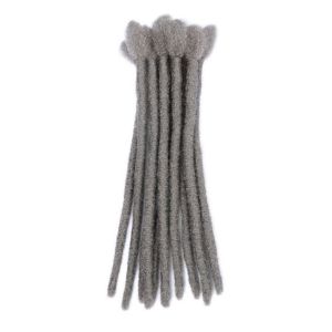 JON09 10 Strands Handmade Dreadlocks Extensions Crochet Braid Hair Afro Dreads Locks Extensions Natural Synthetic Kinky Braiding Bundles For Women/Men