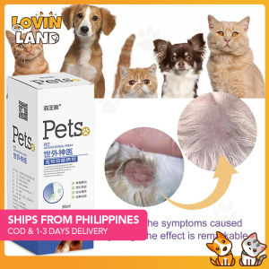 Lovinland Pet Antibacterial Spray 50ml for Dogs and Cats To Improve Scabs and Pruritus