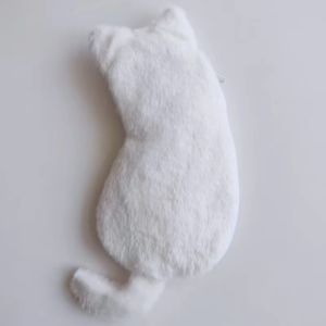 DFVDSPW Kawaii Cat Plush Pencil Bag Cute Soft Fluffy Pencil Case Portable Storage Bag Animal Stationery Bag Student
