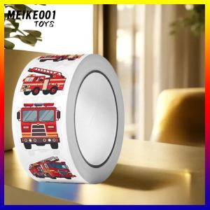 MEIKE001 500Pcs Cartoon Art Gift Fire Truck Roll Graffiti Stickers Scrapbooking Living Room Phone Community Skateboard Nostalgia Decals
