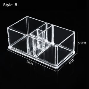 INNEED Transparent Desktop Upright Tissue Box Vertical Acrylic Paper Towel Box Sturdy Napkin Holder Party