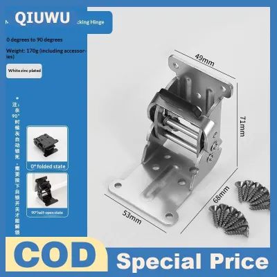 QIUWU Mạnh mẽ 180 và 90 độ gấp bản lề tự khóa kết nối cho nhiệm vụ nặng nề bảng chân