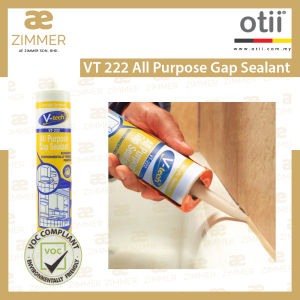 AE Zimmer Otii VT 222 All Purpose Gap Sealant_White (10622) VT 222 通用间隙密封剂白色 (10622)-1Bottle Only 1pack is 3Bottles & 1pack is 6Bottles